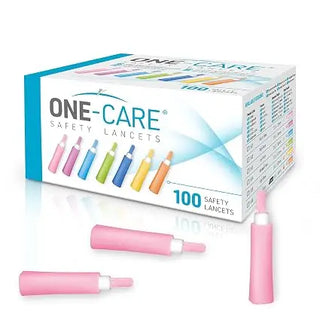 MediVena One-Care Opti Safety Lancets Contact-Activated, from 18G to 30G, 100/BX, 20BX/CS