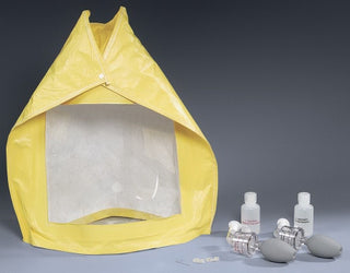 Yellow Medline 972642_EA N95 Qualitative Fit Test Kit (EA) with a clear front panel on a gray background
