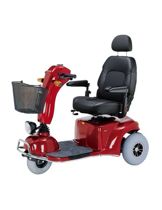 Merits S331-1ARMUB PIONEER 9 HEAVY-DUTY, 3-WHEEL, 22"x20"x22", CAPTAIN SEAT, RED