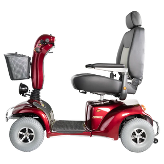 Merits S341-1ARMUB PIONEER 10 HEAVY-DUTY,4-WHEEL, 22"x20"x22", CAPTAIN SEAT, RED