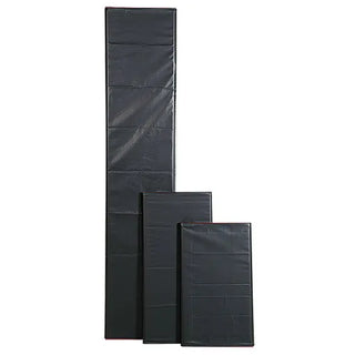Set of three black MidCentral Patient Transfer Roller Boards on a white background