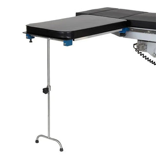 Black MidCentral Rectangle Arm and Hand Table with Leg adjustable height on a white background