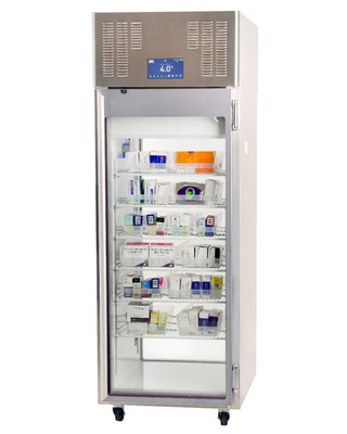 Migali Scientific EVOX-1PT-LB-RC 27.5" Upright Pass-Thru Medical Refrigerator, 21.8 Cu. Ft.