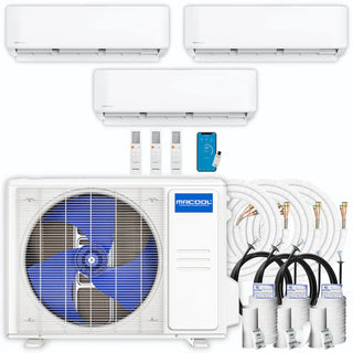 MrCool DIYM327HPW00C00,Mini Split 27k BTU 3 Zone, Ductless Air Conditioner and Heat Pump