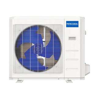 MrCool® DIY-36-HP-C-230D25-O,36k, 5th Generation Mini-split Condenser unit with a visible brand logo on a white background
