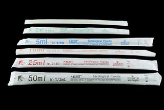 NestScientific 324001 1ml Serological Pipette w/0.4ml Negative Graduation, Individually Wrapped, Sterile