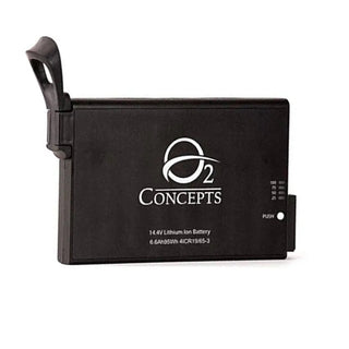 O2 Concepts 800-1002S rechargeable lithium-ion replacement battery for the Oxlife Independence portable oxygen concentrator.
