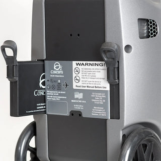 Oxlife Independence replacement battery with integrated LED fuel gauge and pull tab for easy removal.