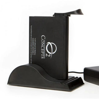 O2 Concepts 800-1004 single bay battery charger for Oxlife Independence batteries.