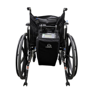 O2 Concepts 800-1016 wheelchair attachment for the Oxlife Independence portable oxygen concentrator.