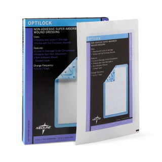 OptiLock® 816151_CS Super Absorbent Dressing &nbsp;6-1/2 X 10 Inch Rectangle packaging on a white background