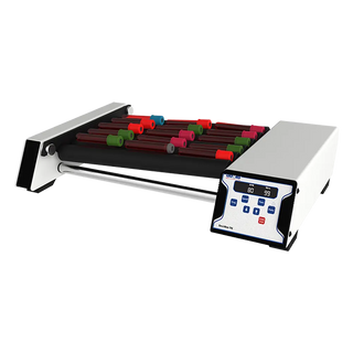 Oxford BenchMate TR6 Digital Tube Rollers with colorful tubes and a digital display on a white background