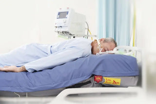 Wellell Optima Prone System PD09502 alternating pressure mattress with battery backup for prone position therapy and pressure injury prevention.
