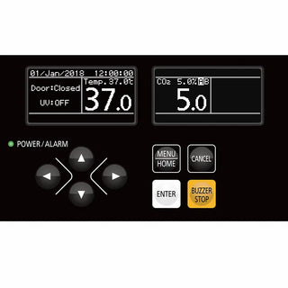 PHCbi MCO-170ACL-PA CytoGrow CO₂ incubator with OLED display, inCu-saFe chamber, thermal conductivity CO₂ sensor, and optional SafeCell UV