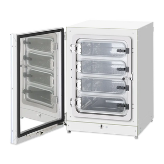 PHCbi MCO-170MP-PA Cell-IQ multigas CO₂/O₂ incubator with color LCD touchscreen, dual IR CO₂ sensor, zirconia O₂ sensor, and inCu-saFe chamber