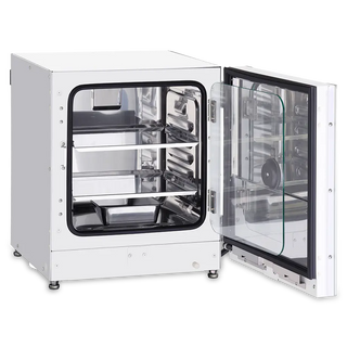 PHCbi MCO-50AICL-PA Cell-IQ CO₂ incubator with OLED controller, dual IR CO₂ sensor, inCu-saFe chamber, and optional UV and H₂O₂ decontamination