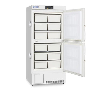 PHCbi MDF-MU539HL-PA Biomedical ECO -30°C double-door upright laboratory freezer with LED display and natural refrigerant technology