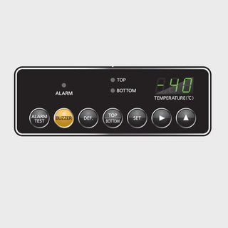 PHCbi MDF-MU549DHL-PA -40°C dual chamber biomedical freezer with LED display, natural refrigerant, and inverter compressor