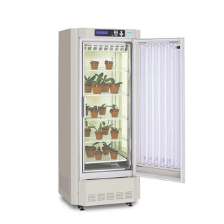 PHCbi MLR-352H-PA plant growth chamber with programmable lighting, humidity control, LCD display, and stainless steel interior
