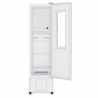 PHCbi MPR-N200H-PA pharmaceutical refrigerator with insulated swing glass door, OLED display, forced air cooling, and 218L capacity