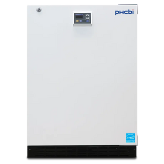 PHCbi PF-L5181W-PA undercounter laboratory freezer with solid door, LED temperature display, manual defrost, and 142L capacity
