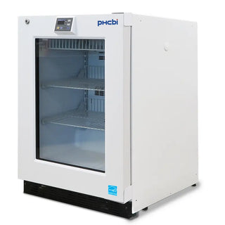PHCbi PR-L5181GW-PA Medical Equipment white laboratory freezer front view on white background
