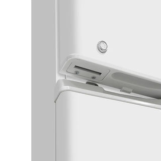 PHCbi pharmaceutical refrigerator with integrated -30°C freezer, OLED display, independent cooling systems, and compact laboratory storage