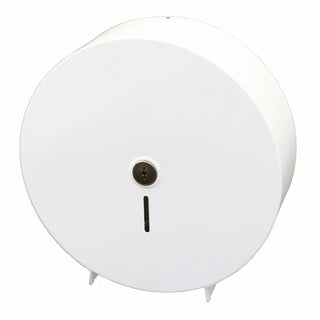 Palmer Fixture RD0348 single 14-inch jumbo tissue dispenser with a brushed stainless steel finish for commercial restroom wall mounting.