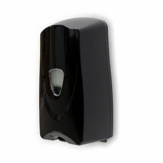 Palmer Fixture SF2150 electronic touchless bulk foam soap dispenser in black ABS plastic with a 1000 mL refillable reservoir.