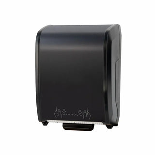 Palmer Fixture TD0204 premium mechanical hands-free roll towel dispenser with a modern wall-mounted commercial design.