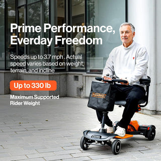 Passport Prime Mobility Scooter - Foldable, 48V Li-Ion Battery, Supports up to 330 lb