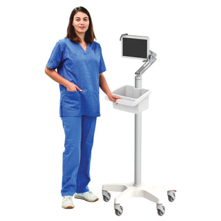 Pegasus Telemedia Roll Stand with Double-Jointed Arm Options