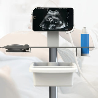 Pegasus Ultrasound, Portable Ultrasound Roll Stand, Dedicated Design for Butterfly IQplus or GE VSCAN AIR