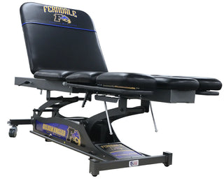 Black Pivotal Health PT9060-650 Leg & Shoulder Therapy Table with 'Ferndale' branding on a white background