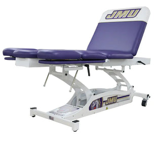 Dark Purple and White Pivotal Health PT9060-650 Leg & Shoulder Therapy Table on a white background