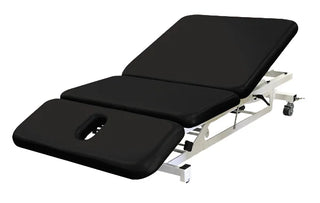 Black Pivotal Health THERA-P BOBATH Electric Treatment Table on a white background