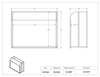 Poltex 2CHART-W Medical Chart Holder