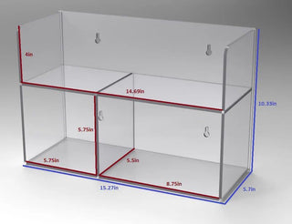 Poltex 2SUTURWID Suture Storage Rack (Low Profile, two tier)