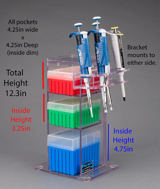 Poltex 3VTORG Lab Bench Vertical Organizer (PETG)