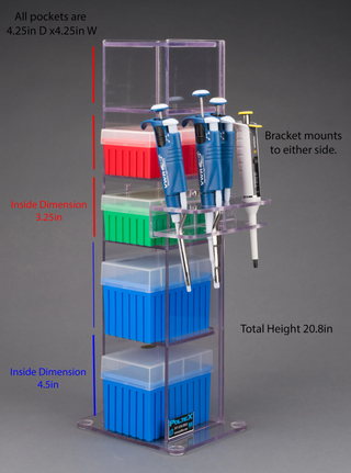 Poltex 3VTORG Lab Bench Vertical Organizer (PETG)