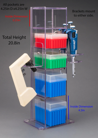 Poltex 3VTORG Lab Bench Vertical Organizer (PETG)