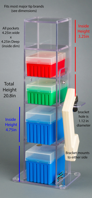 Poltex 3VTORG Lab Bench Vertical Organizer (PETG)