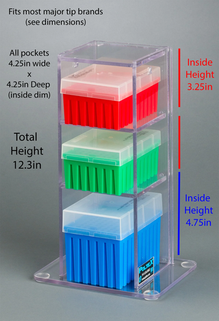 Poltex 3VTORG Lab Bench Vertical Organizer (PETG)