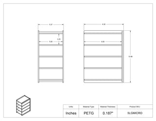Poltex 5LGMICRO Small Microtube Rack Holder-8 Position