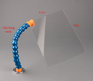 Poltex 8.5FLEXBIO Flex Neck Biohazard Shield 8.5x12 inch