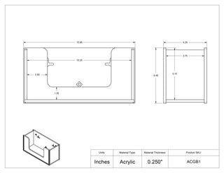 Poltex ACGB Acrylic Glove Box Holder
