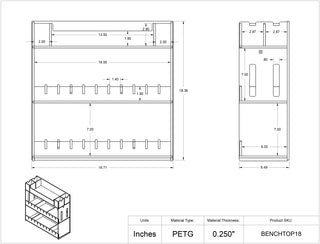 Poltex BENCHTOP Benchtop Multi Organizers