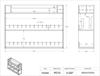 Poltex BENCHTOP Benchtop Multi Organizers