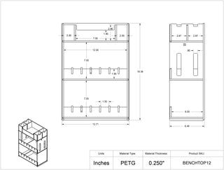 Poltex BENCHTOP Benchtop Multi Organizers