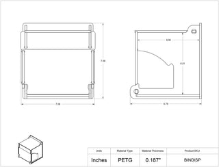 Poltex BINDISP Bulk Storage Bin - Front Drop Door